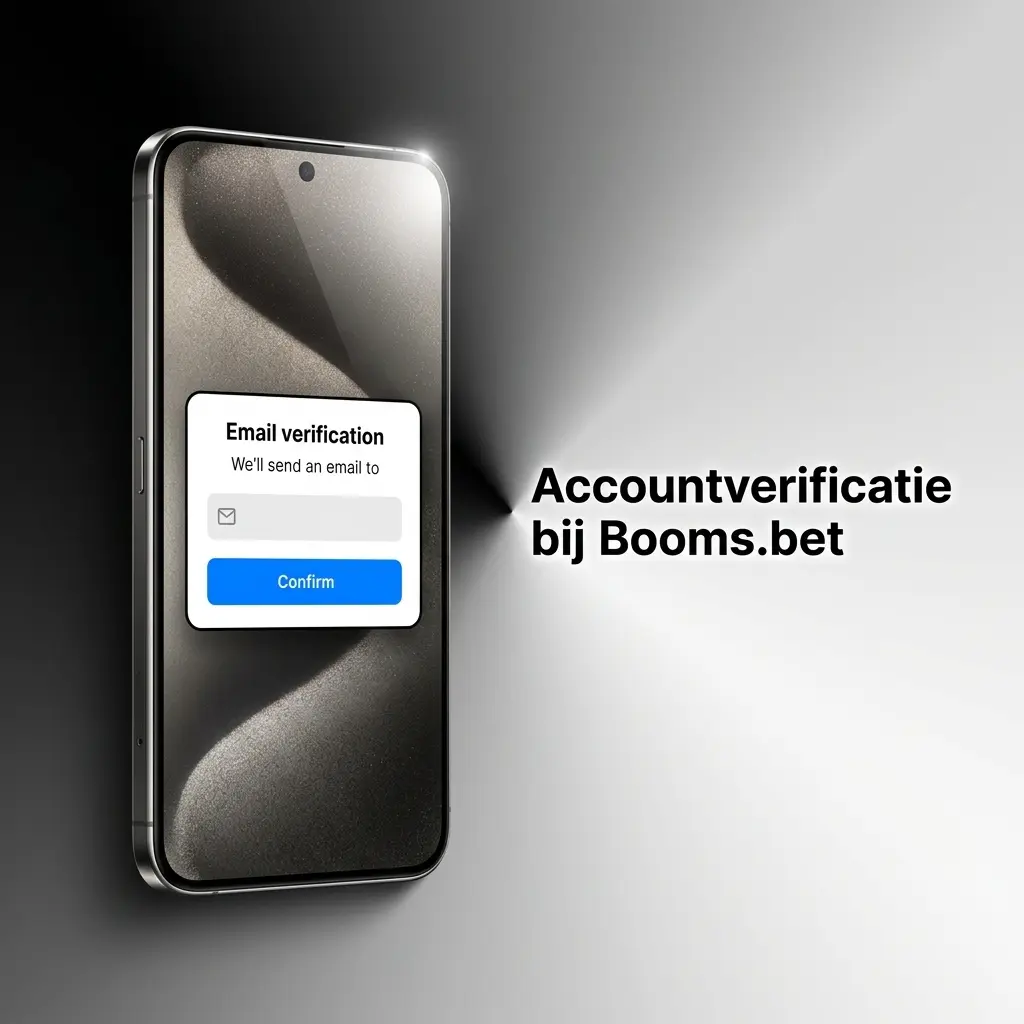 Accountverificatie proces bij Booms.bet