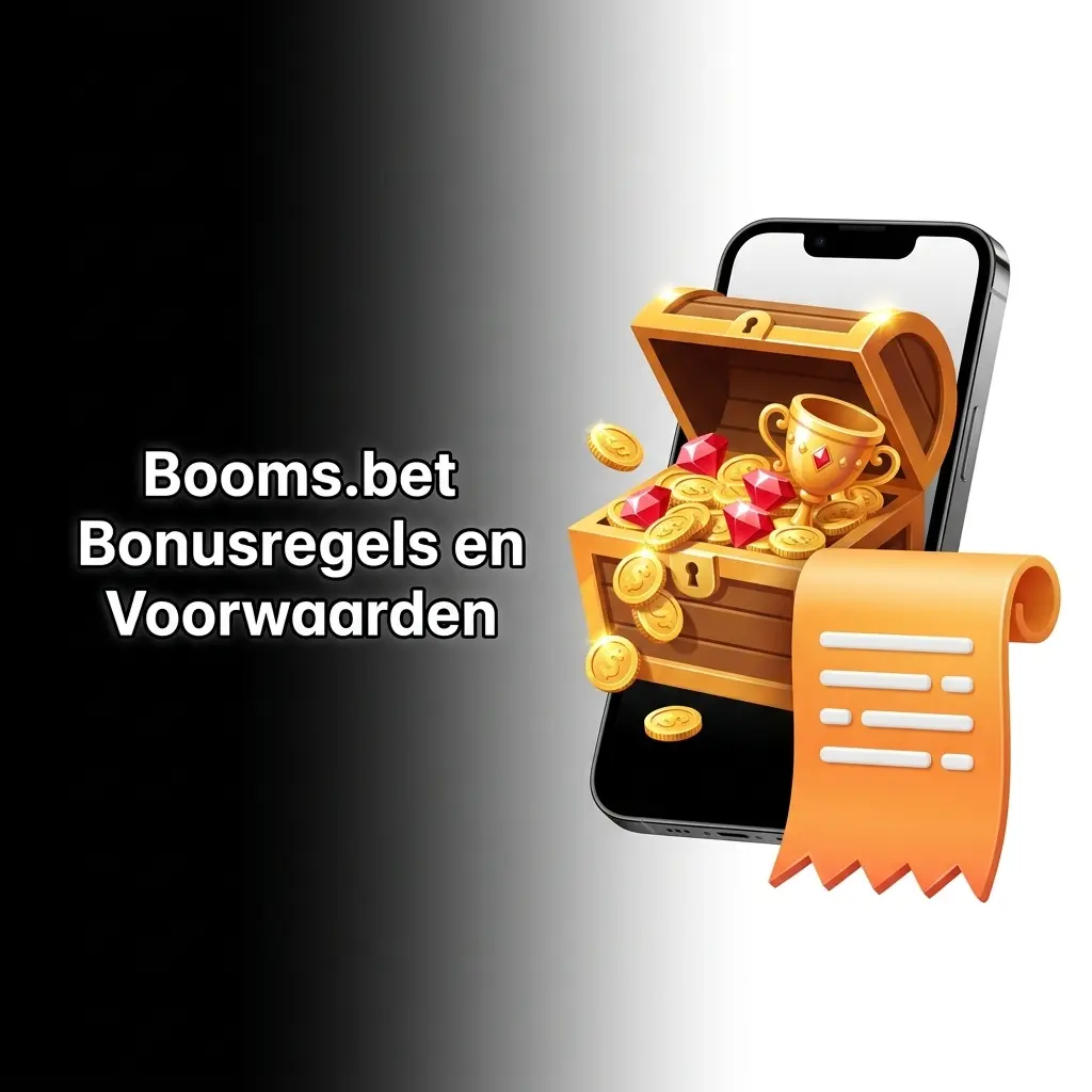 Overzicht van Booms.bet bonusregels: stortingseisen, wagering requirements, geldigheid en voorwaarden voor opname van bonusgeld.