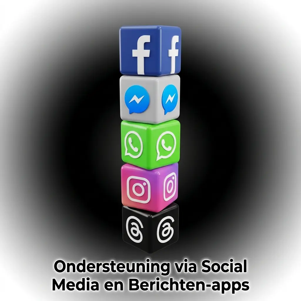 Ondersteuning via social media en berichten-apps