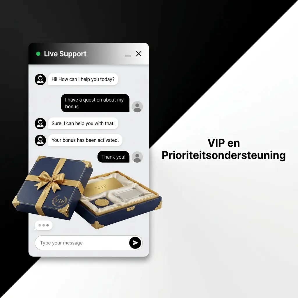 VIP speler met prioriteitsondersteuning bij Booms.bet