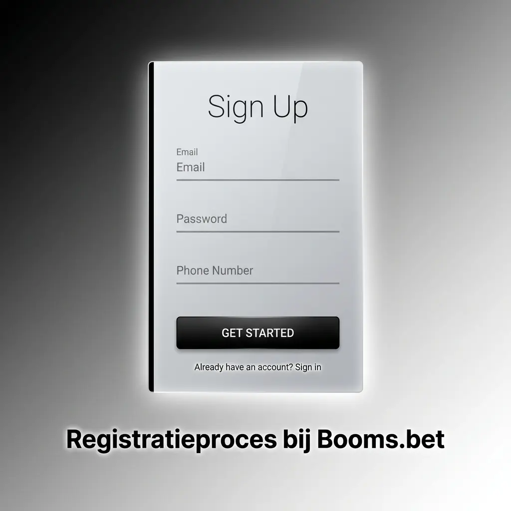 Registratieproces bij Booms.bet